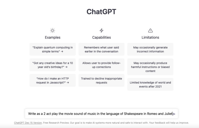 ChatGPT Home Page | Experdent Web Services